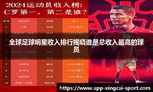 全球足球明星收入排行揭晓谁是总收入最高的球员
