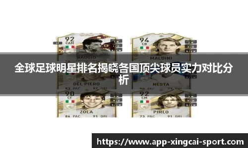 全球足球明星排名揭晓各国顶尖球员实力对比分析
